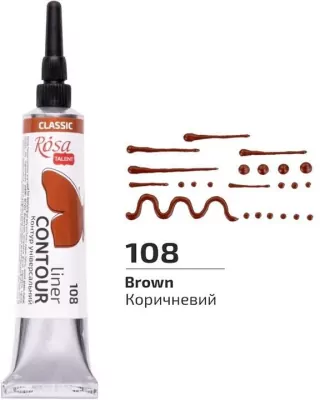 Farba aktylowa konturowa universal brown 20ml