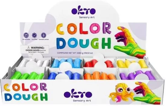 Zestaw kolorowej ciastoliny 96el 8 kolorów