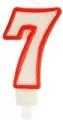 Świeczka 7 czerwona - tantis.pl