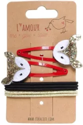 Spinki do włosów z motywem lisków