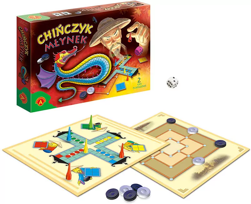 Gry planszowe. Chińczyk. Młynek - tantis.pl