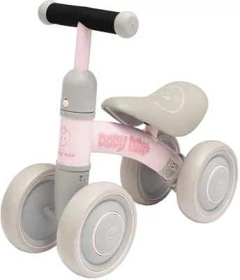 Rowerek biegowy czterokołowy Fruit pink