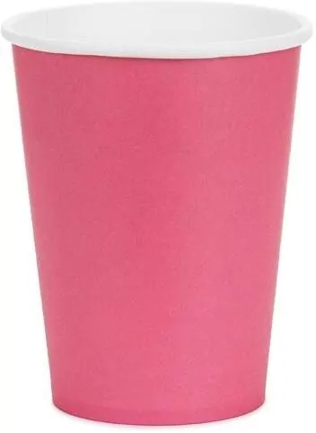 Kubeczki papierowe różowy 250ml - tantis.pl