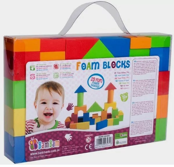 Klocki piankowe 29 elementów - tantis.pl