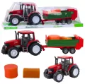 Traktor rolniczy z przyczepą zieloną - tantis.pl