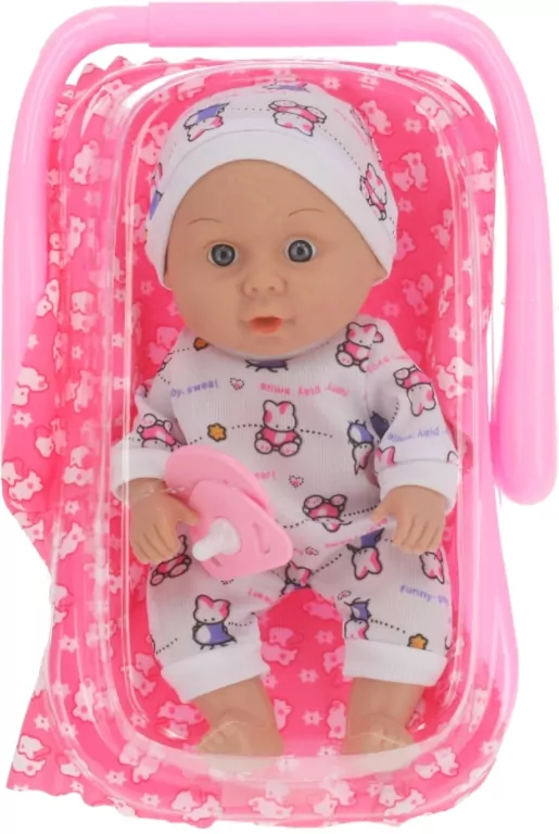 Lalka Nella bobas w nosidełku 20 cm, mix - tantis.pl