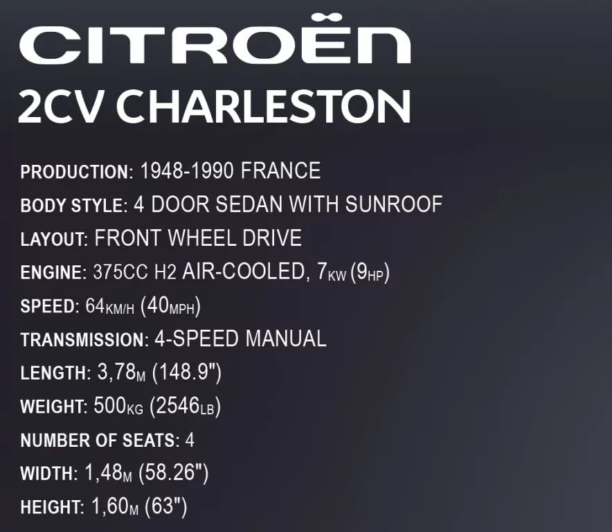 Citroen 2CV Charleston - tantis.pl