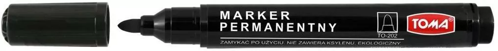 Marker permanentny. Czarny - tantis.pl