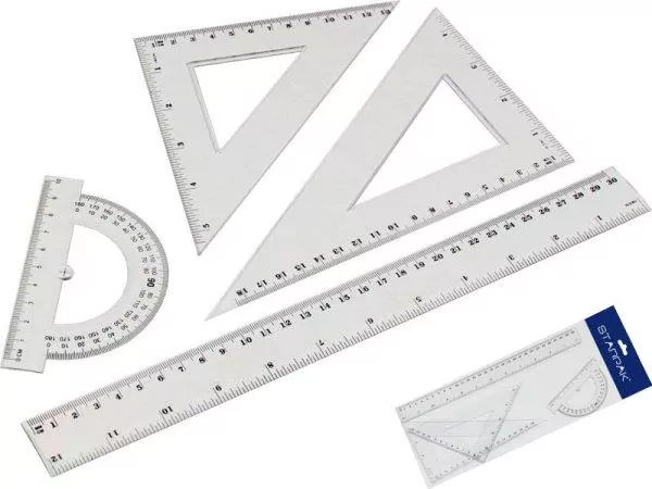 Zestaw geometryczny 4 elementy 30cm - tantis.pl