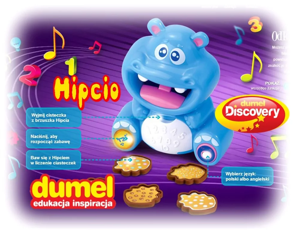 Ciasteczkowy Hipcio Dumel - tantis.pl