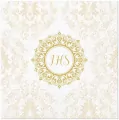 Serwetki Komunia IHS Ornament 33x33cm - tantis.pl