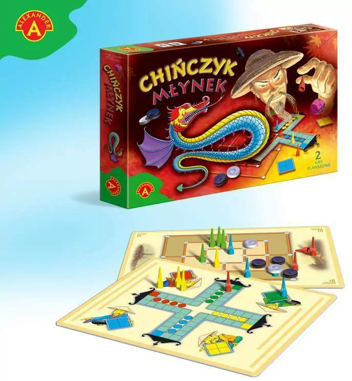 Gry planszowe. Chińczyk. Młynek - tantis.pl