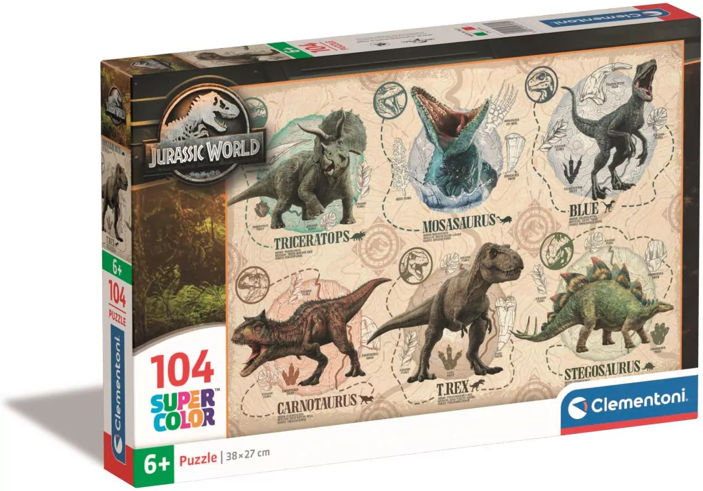 Puzzle 104. Super Kolor. Jurassic World. 27179 - tantis.pl