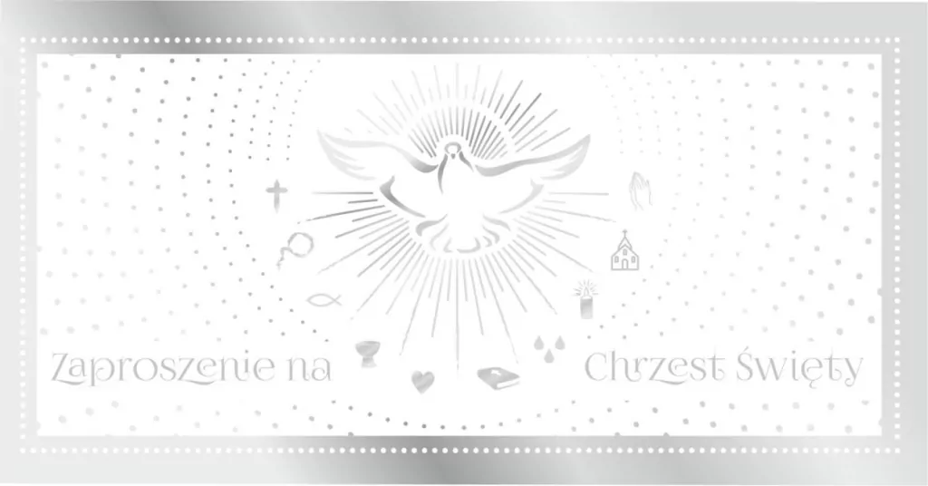 Zaproszenie na Chrzest Z46 (5szt) - tantis.pl
