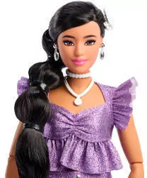 Barbie Deluxe Style Lalka Fioletowy top i szorty - tantis.pl