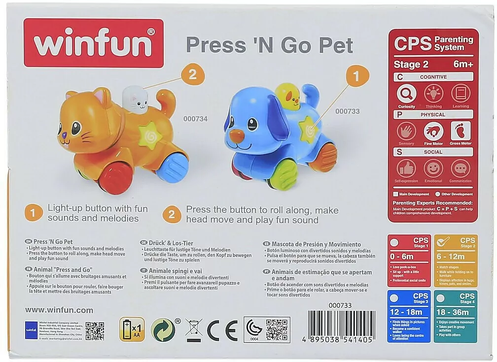 Zwierzaki. Naciśnij i jedź. Kot - tantis.pl