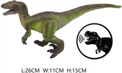 Dinozaur velociraptor z głosem