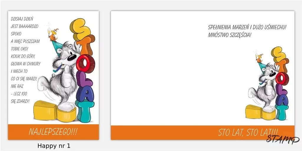 Karnet Happy B6 + koperta wzór nr 01 - tantis.pl