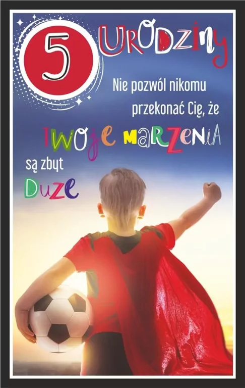 Kartka okolicznościowa Urodziny 5 chłopiec - tantis.pl
