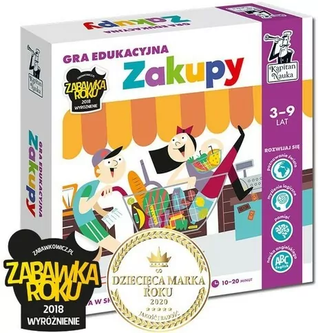 Zakupy. Gra edukacyjna. Kapitan Nauka - tantis.pl