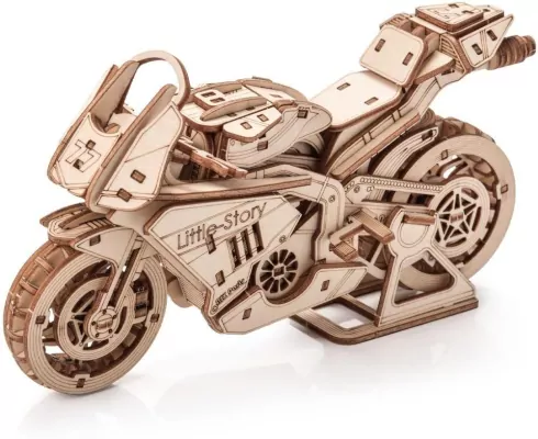 Puzzle drewniane 3D - Motocykl Grand Prix