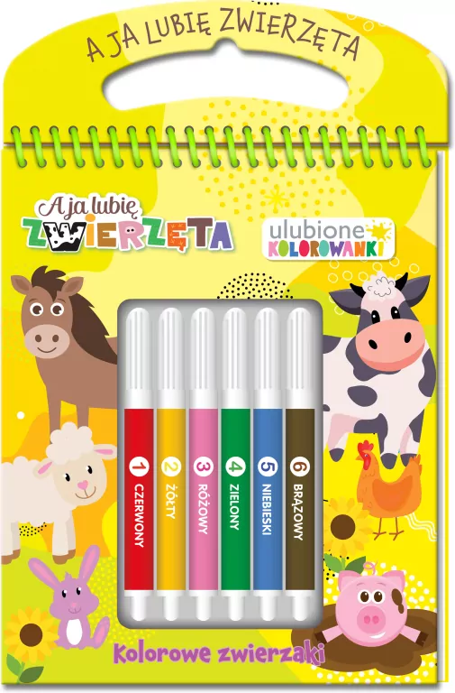 A ja lubię zwierzęta. Ulubione kolorowanki 2 - tantis.pl