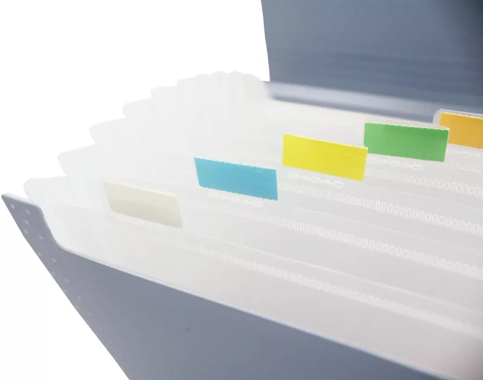 Teczka harmonijkowa A4 PP grafit morandi - tantis.pl