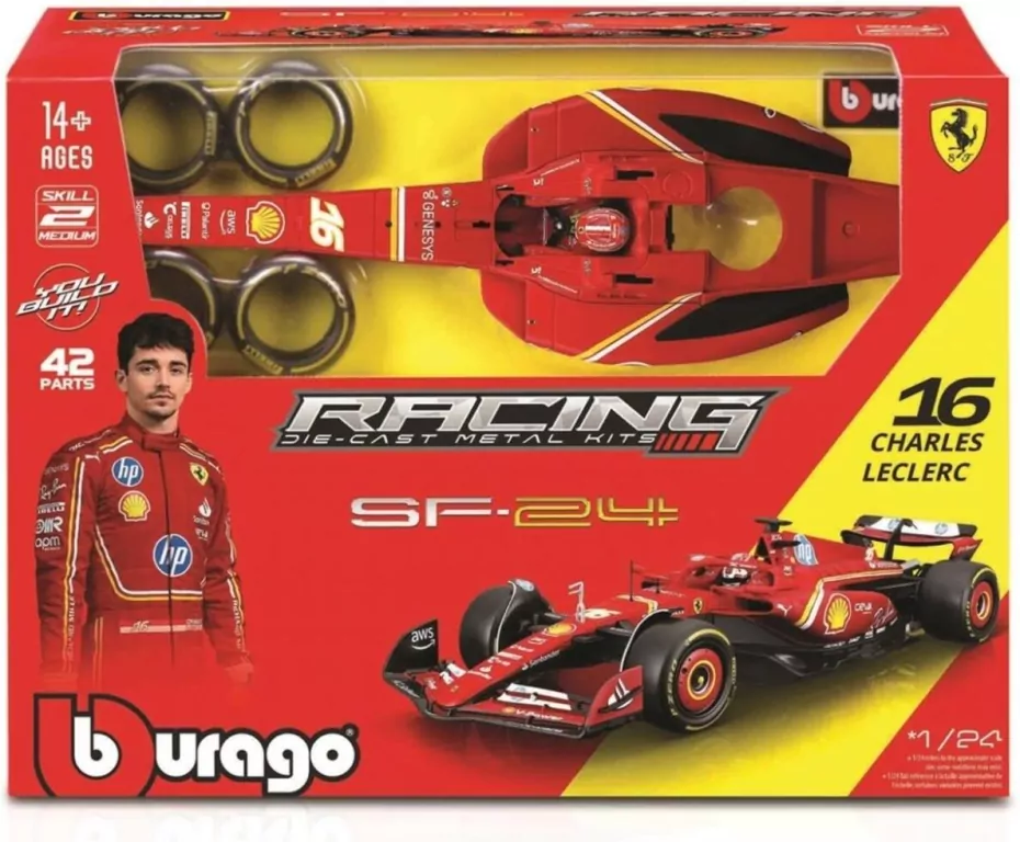 Ferrari Formula Model Kit With Helmet - tantis.pl