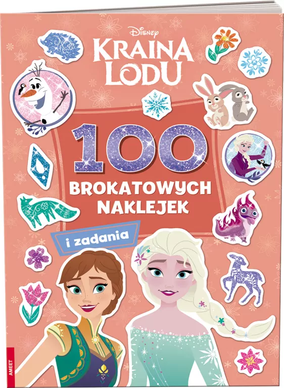 Kraina Lodu. 100 Brokatowych naklejek - tantis.pl