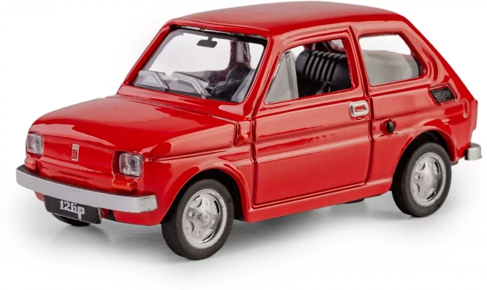 Kolekcja PRL Fiat 126p, czerwony - tantis.pl