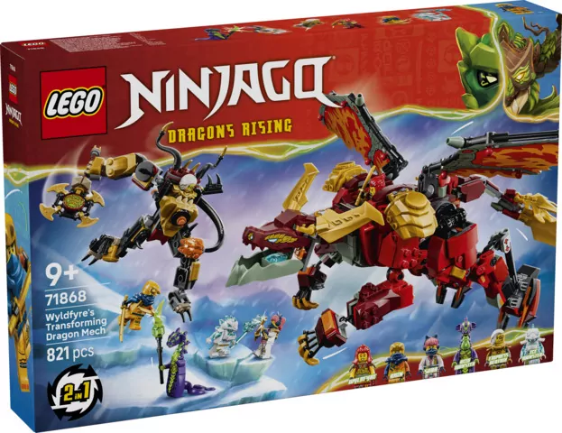 LEGO® Transformujący smoczy mech Wyldfyre 71868 - tantis.pl