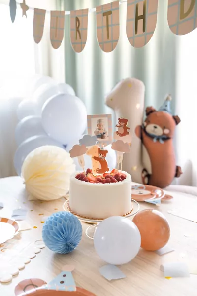 Toppery na tort Miś mix 12-14cm 5szt - tantis.pl