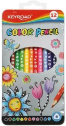 Kredki ołówkowe Keyroad trójkątne 12 sztuk