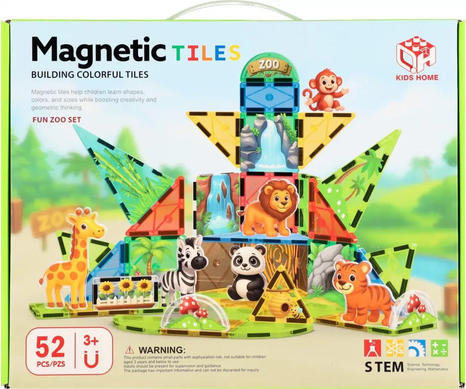 KLOCKI MAGNET ZOO 52EL 33X27X6 MC PUD 8 - tantis.pl
