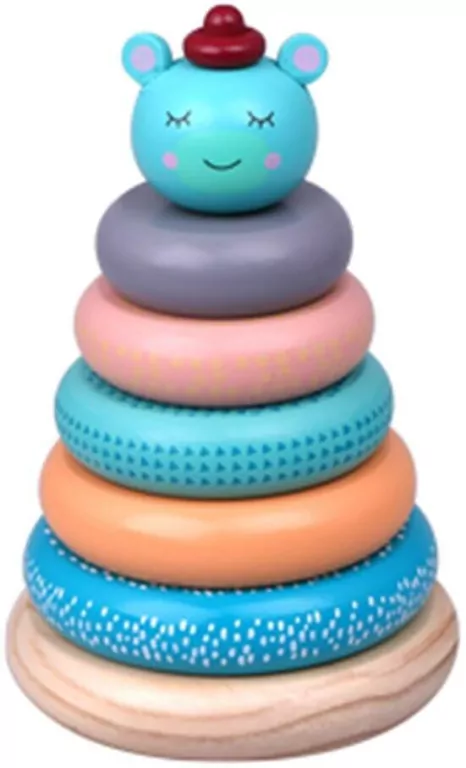 Drewniana wieża. Piramida Leśni Przyjaciele - tantis.pl