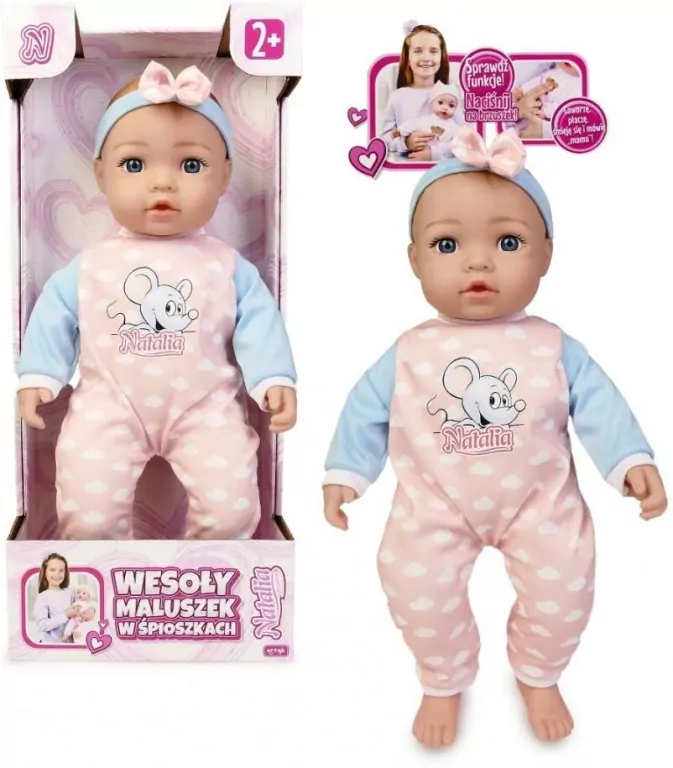 Lalka Natalia bobas funkcyjny 43cm - tantis.pl