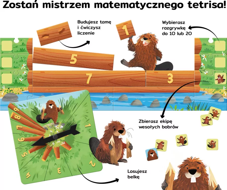 Kapitan Nauka. Licz dobrze, bobrze! Gra matematyczna - tantis.pl