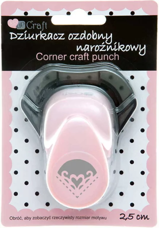 Dziurkacz ozdobny narożnikowy 2,5cm serce - tantis.pl