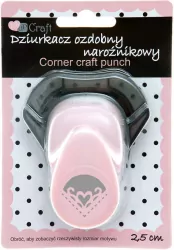 Dziurkacz ozdobny narożnikowy 2,5cm serce