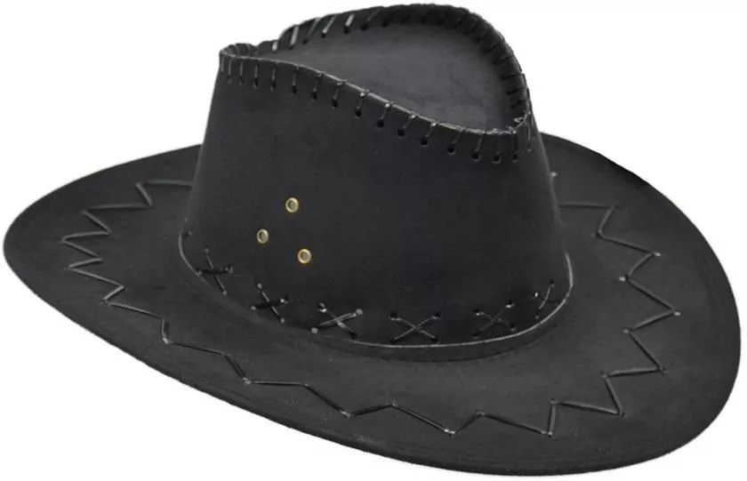 ARPEX. Kapelusz kowboja welurowy, czarny - tantis.pl