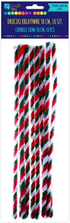 Druciki kreatywne 30cm trójkolorowe 25szt - tantis.pl