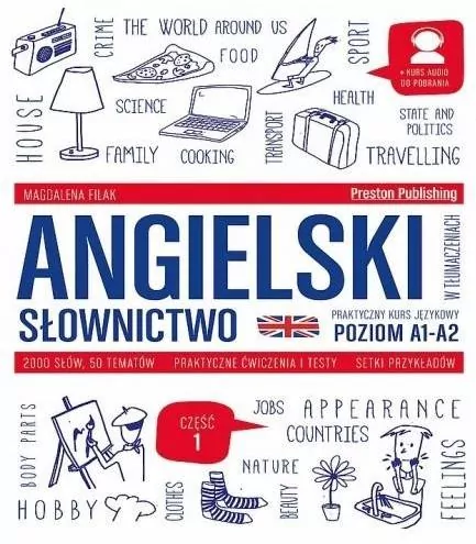 Angielski w tłumaczeniach. Słownictwo część 1 + mp3. Poziom A1-A2 - tantis.pl