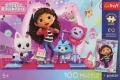 Puzzle 100 Koci Domek Gabi + plakat TREFL - tantis.pl
