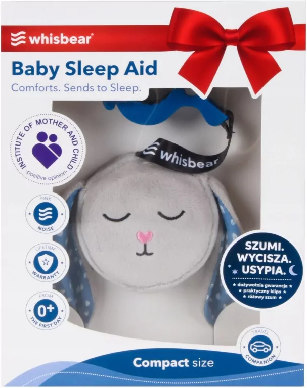 Szumiący Króliś Friends of Whisbear szary whisb101 - tantis.pl