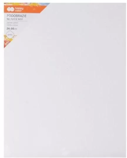 Podobrazie bawełniane 24x30cm. Białe - tantis.pl