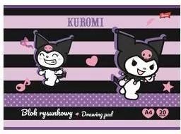 Blok rysunkowy A4/20K 80g/m2 Kuromi (10szt) - tantis.pl