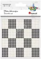 Mata dekoracyjna 10x10cm perełki, kryształki - tantis.pl