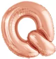 Balon foliowy litera Q różowe złoto 72x86cm - tantis.pl
