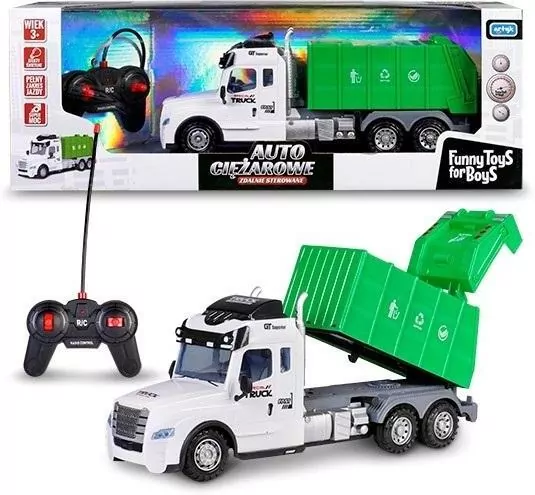 Auto ciężarowe śmieciarka R/C Toys for Boys - tantis.pl