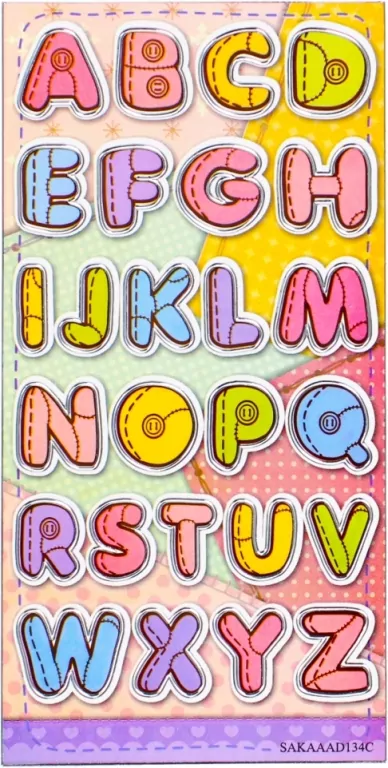 Naklejki literki, 66x180 cm - tantis.pl